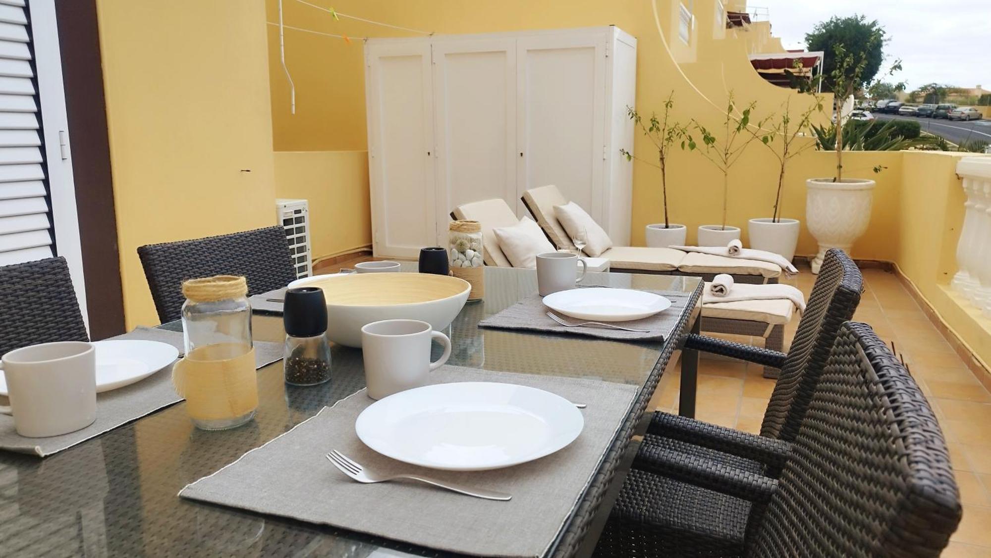 Charming & Sunny Apartment With Ocean View Costa Adeje  Kültér fotó